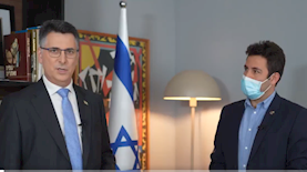 גדעון סער ועופר ברקוביץ, צילום: צילום מסך מתוך טוויטר של גדעון סער